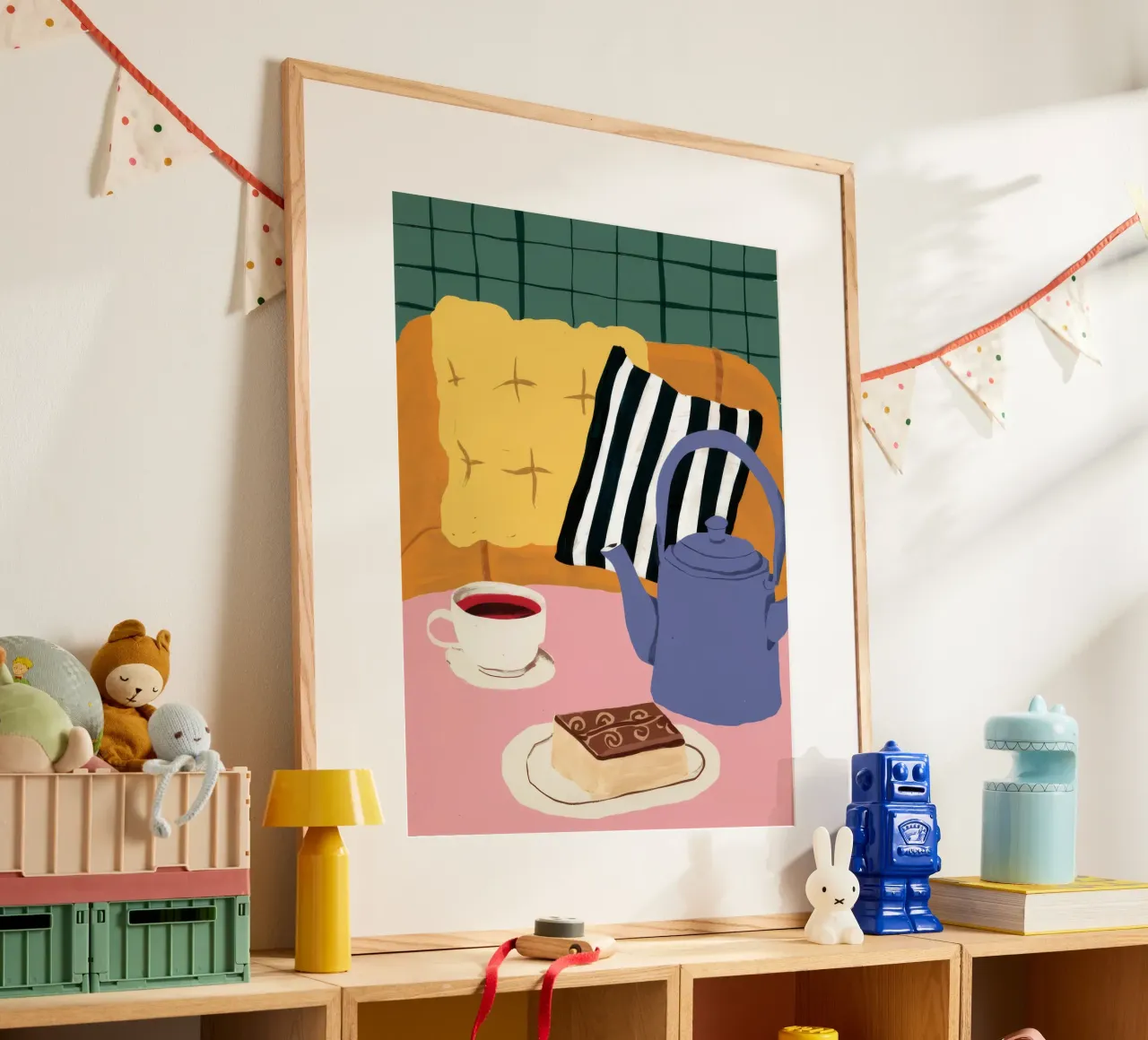 Divano a strisce Teatime carta hahnemühle da Dawn Light