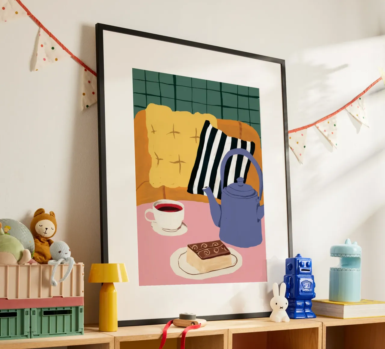 Divano a strisce Teatime carta hahnemühle da Dawn Light