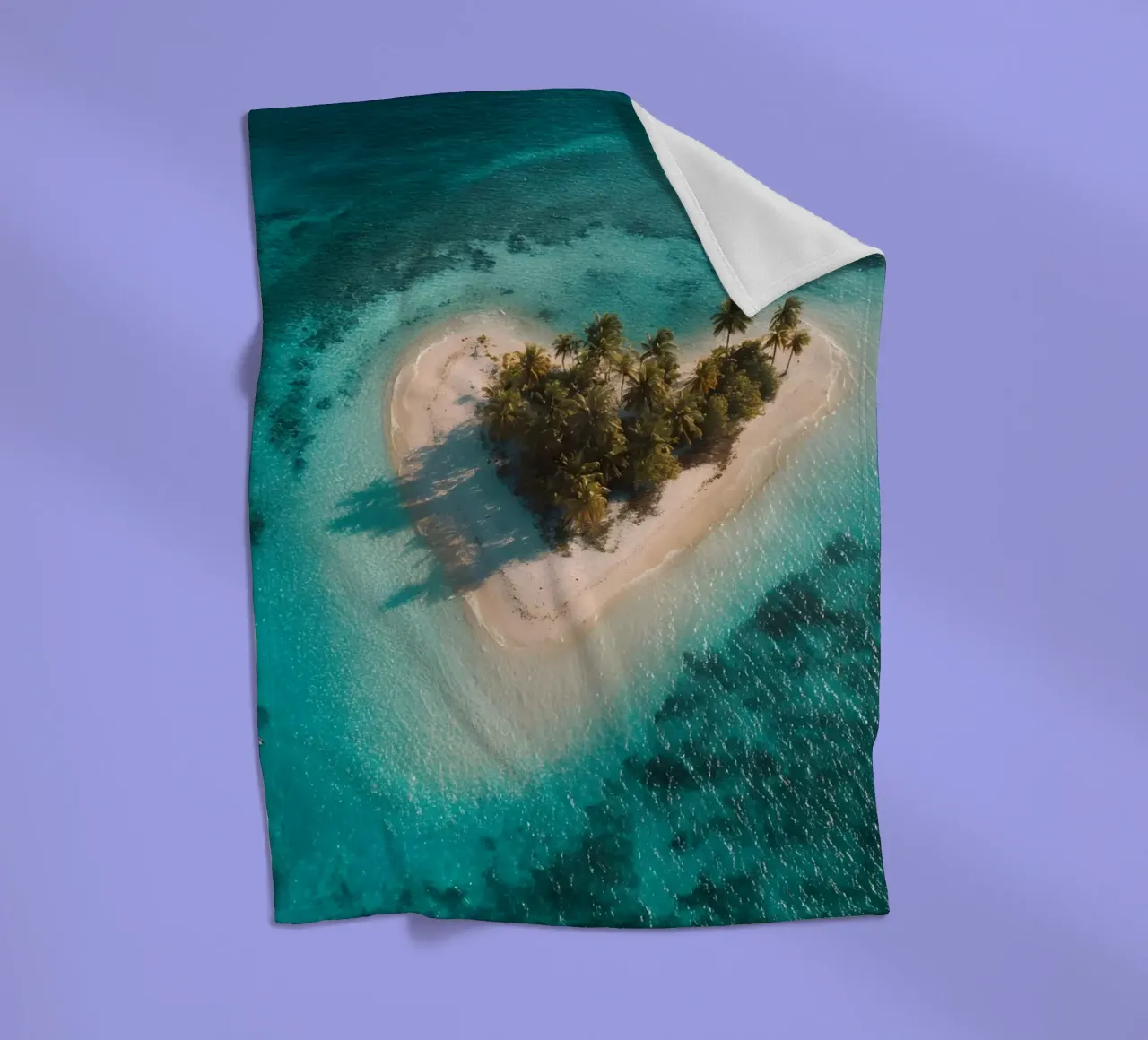 Un cuore per i mari del sud coperta in pile da M-Ulrich-Digital Art