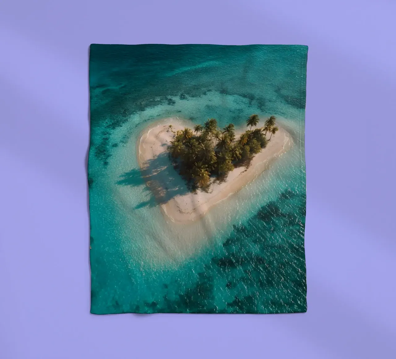 Un cuore per i mari del sud coperta in pile da M-Ulrich-Digital Art