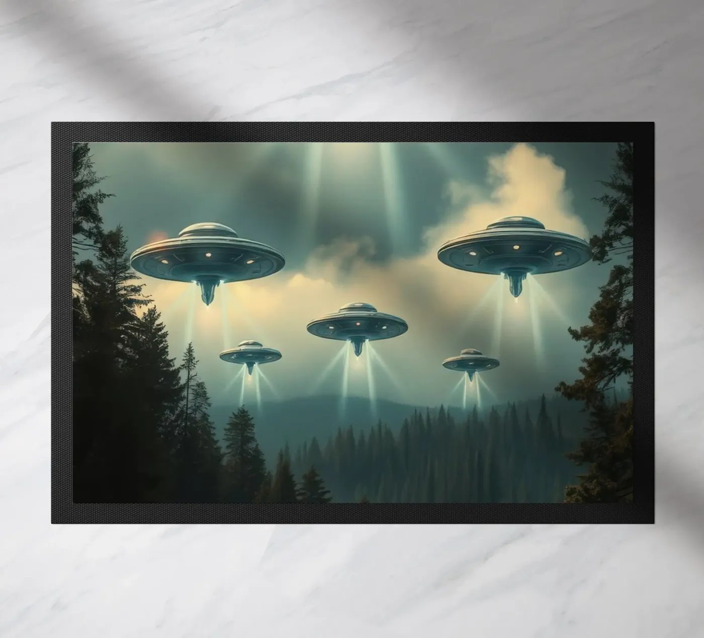 UFO doormat by Not from this planet