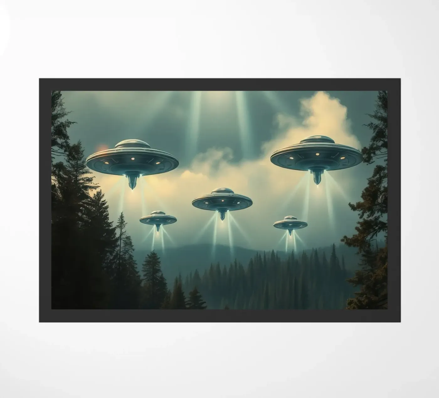 UFO doormat by Not from this planet