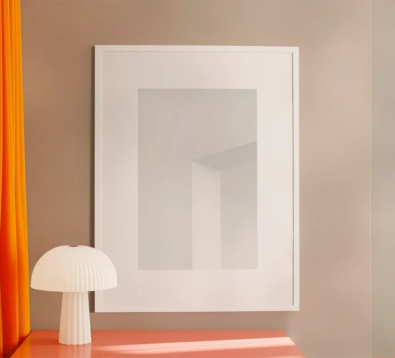 Nero minimale poster con telaio in plastica da PhotoVibe Decor