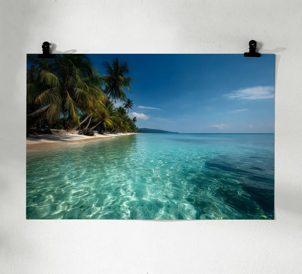 Paradise under palm trees hahnemühle by M-Ulrich-Digital Art