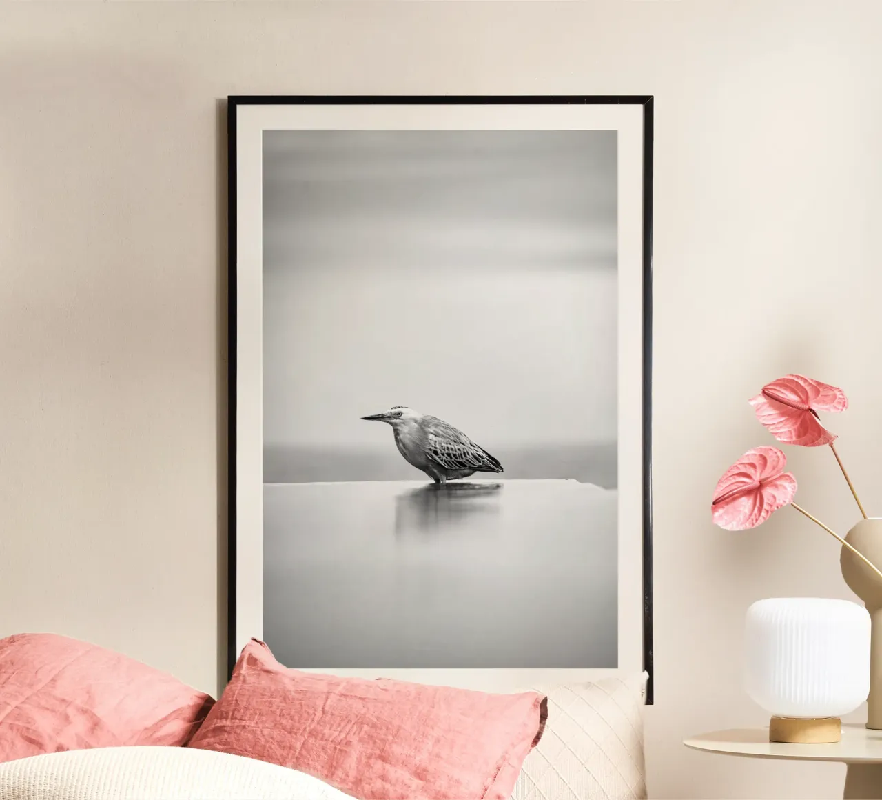 Minimal Schwarz Poster von PhotoVibe Decor