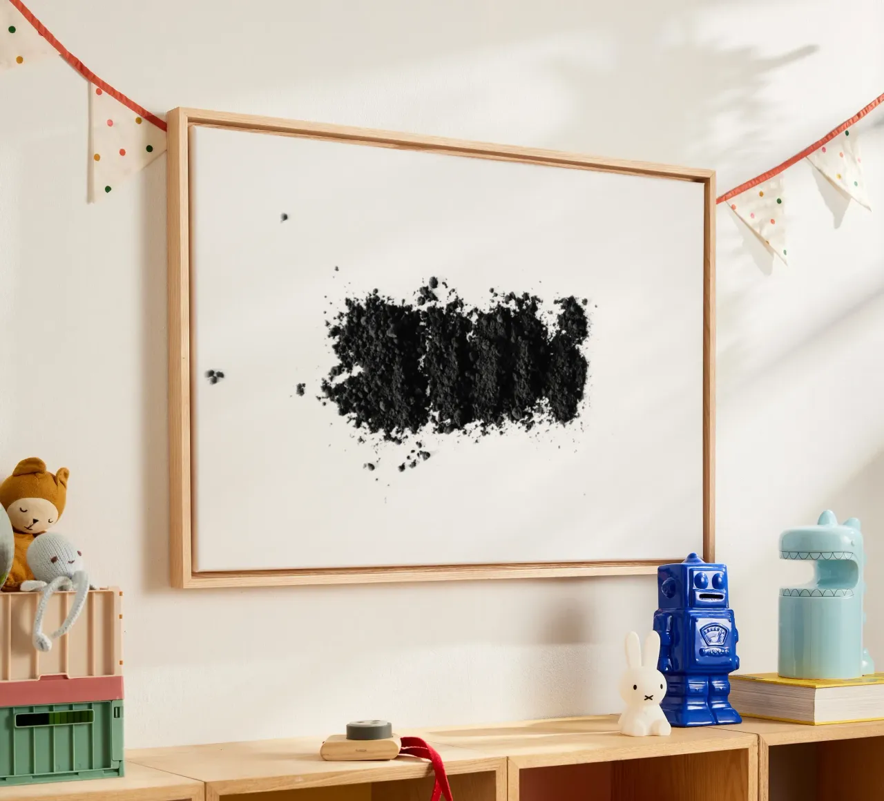 Nero minimale tela da PhotoVibe Decor
