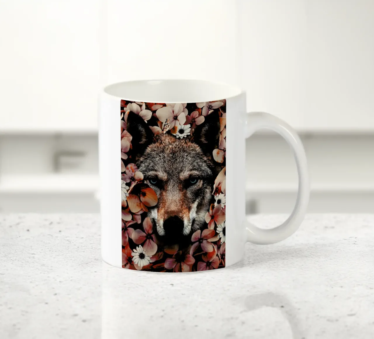 Wolf ceramic mug by Wouter Rikken