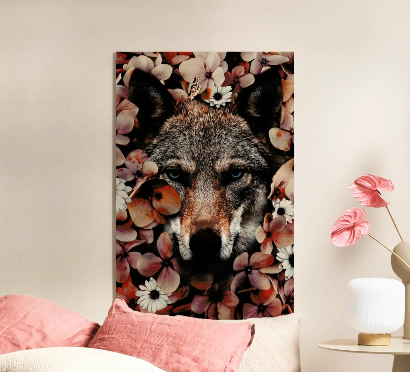 Wolf Acryl-Glas von Wouter Rikken