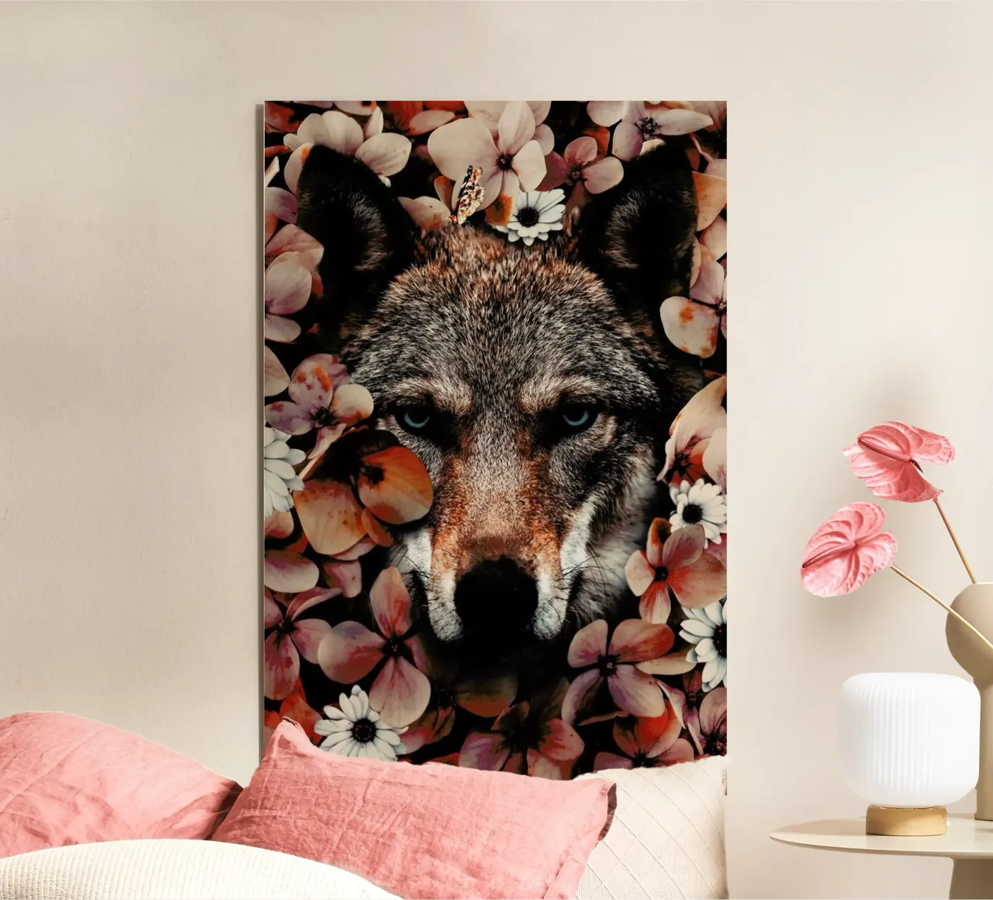 Wolf aluminium-dibond van Wouter Rikken