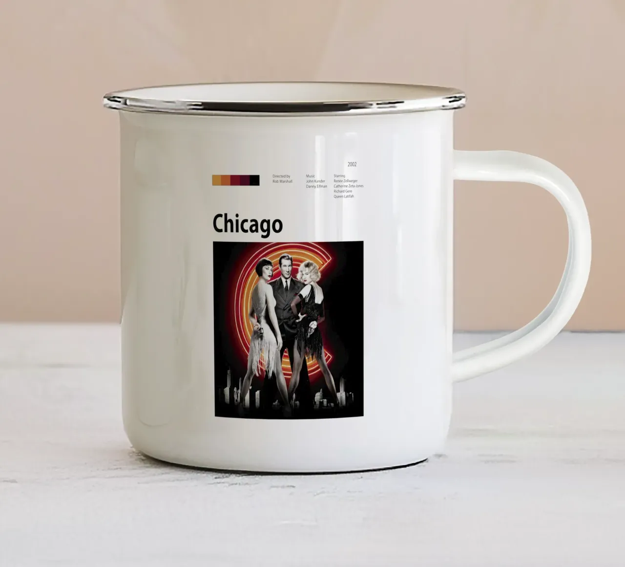 Chicago tazza in smalto da The Movie Wall