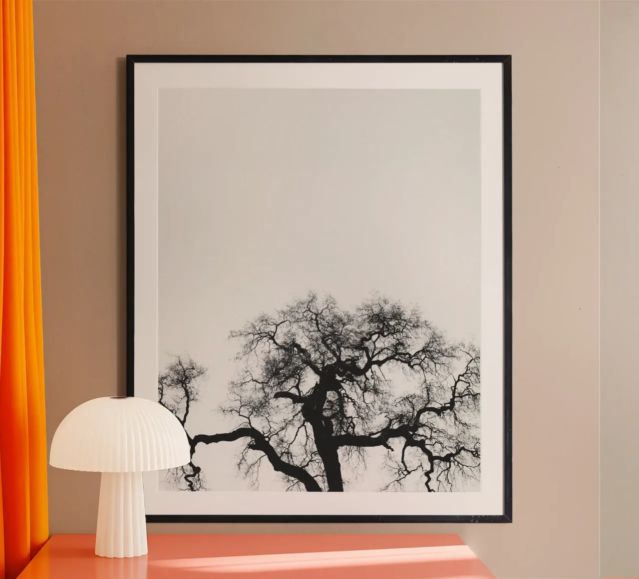 Minimal Schwarz Poster von PhotoVibe Decor
