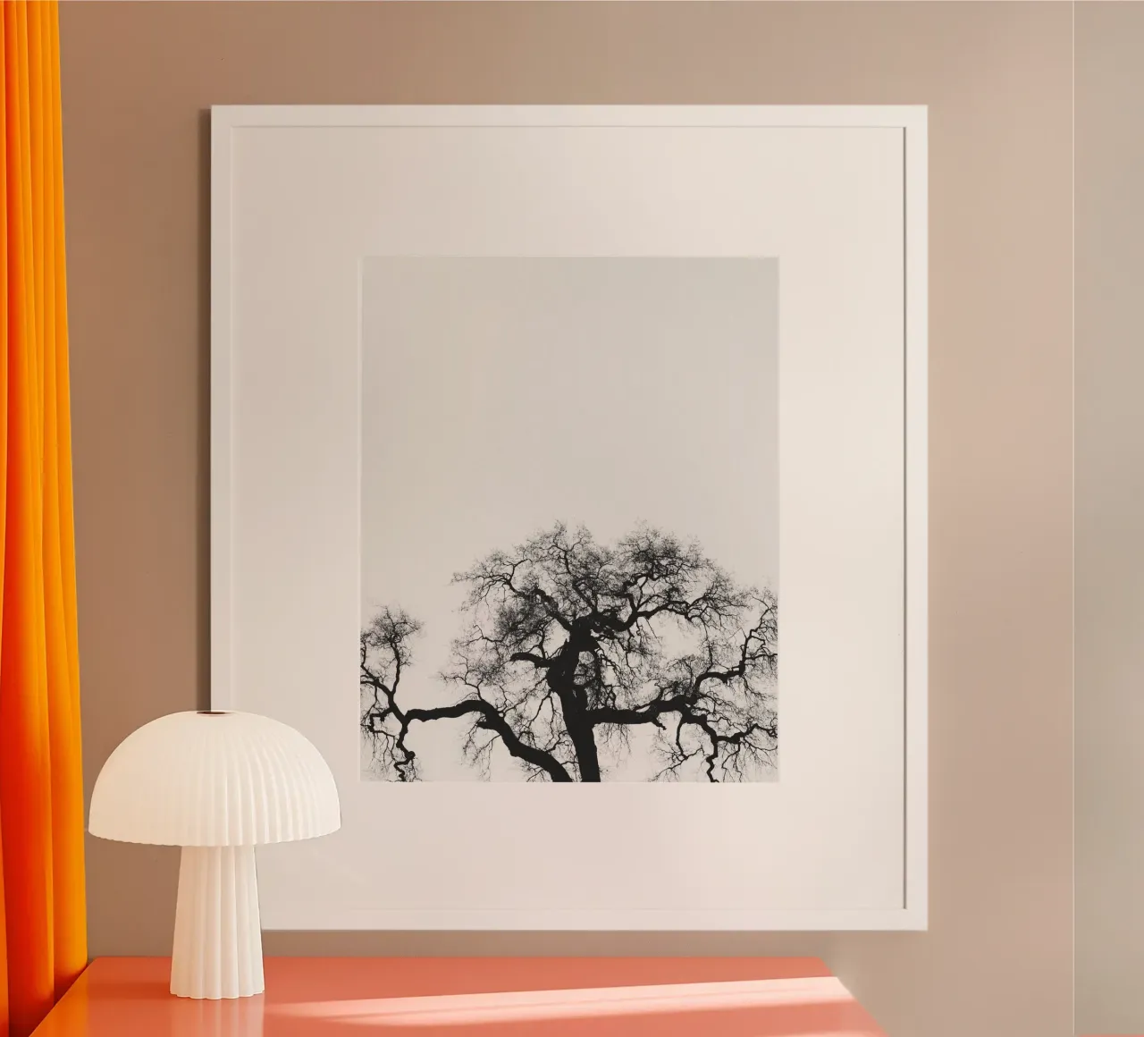 Minimal Schwarz Poster von PhotoVibe Decor