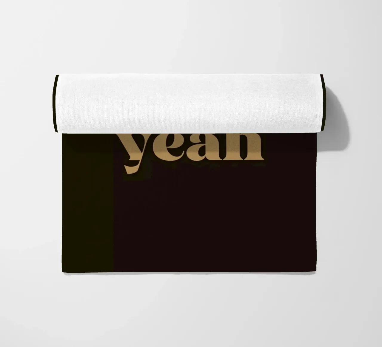 Oh Yeah Brown Strandtuch von Trabolt Design