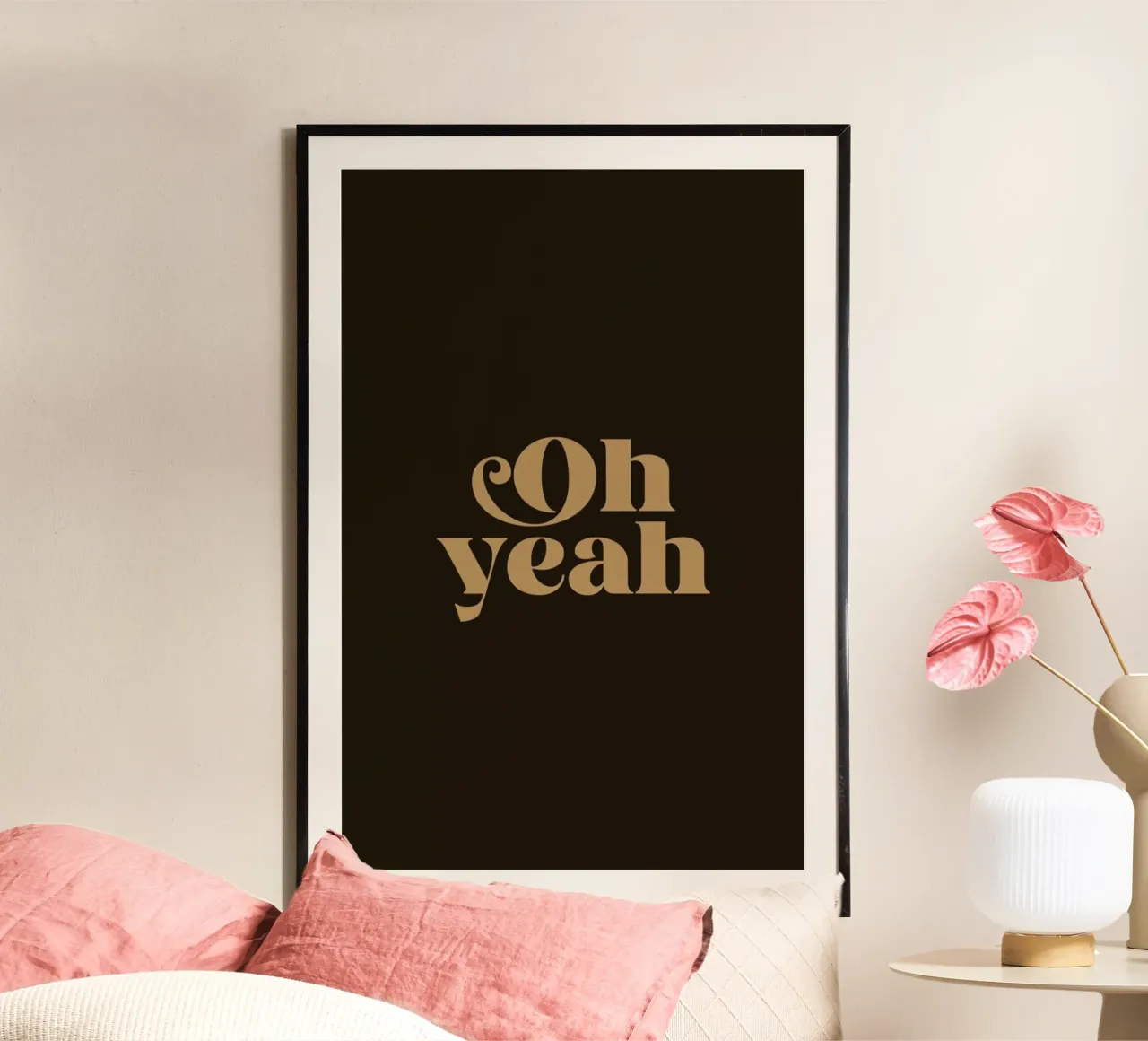 Oh Yeah Brown poster da Trabolt Design