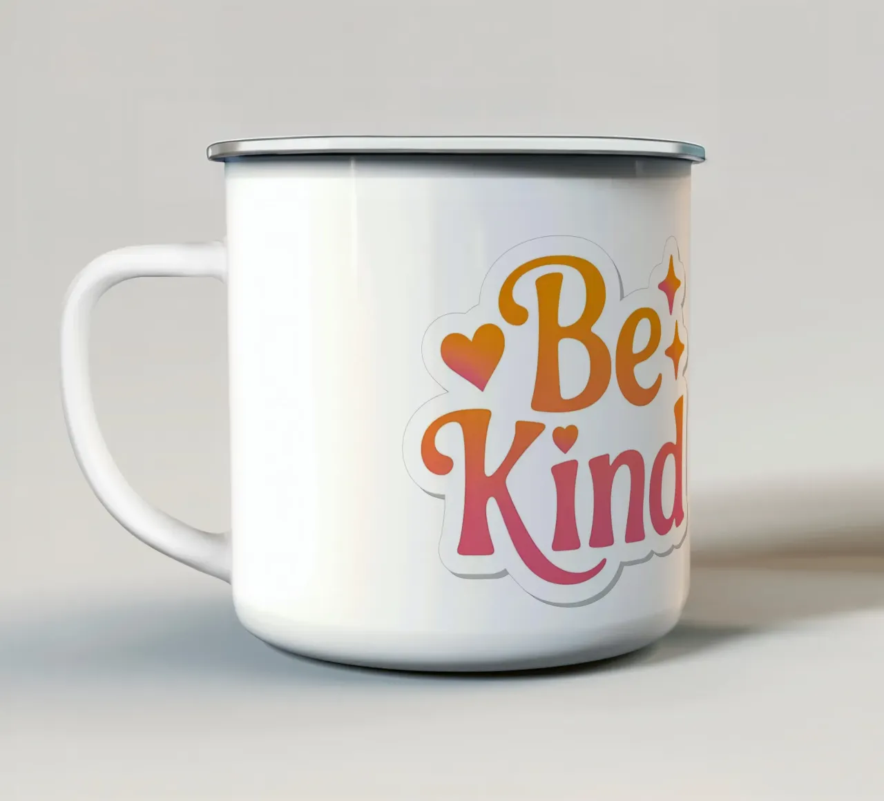 essere gentili tazza in smalto da RB-Quotes