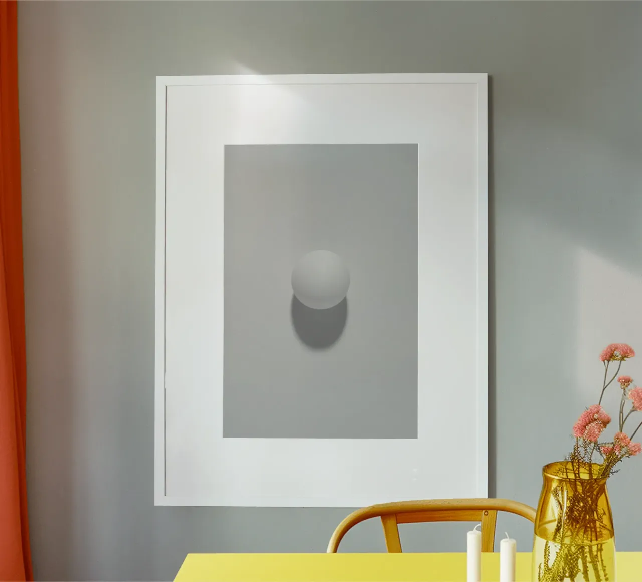 Minimal Schwarz Poster von PhotoVibe Decor