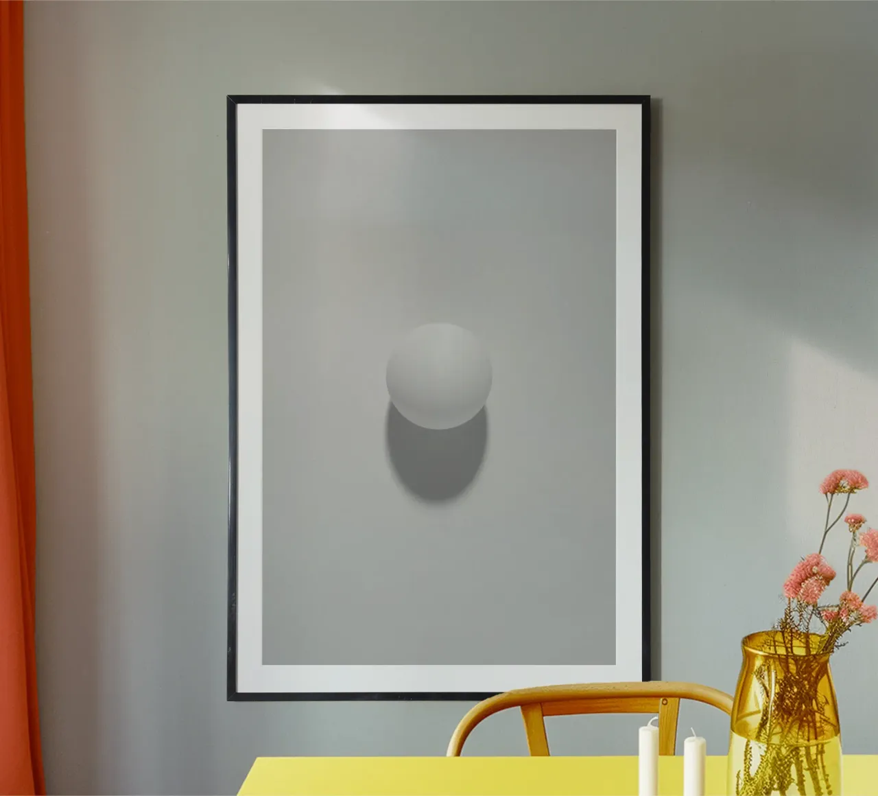 Minimal Schwarz Poster von PhotoVibe Decor