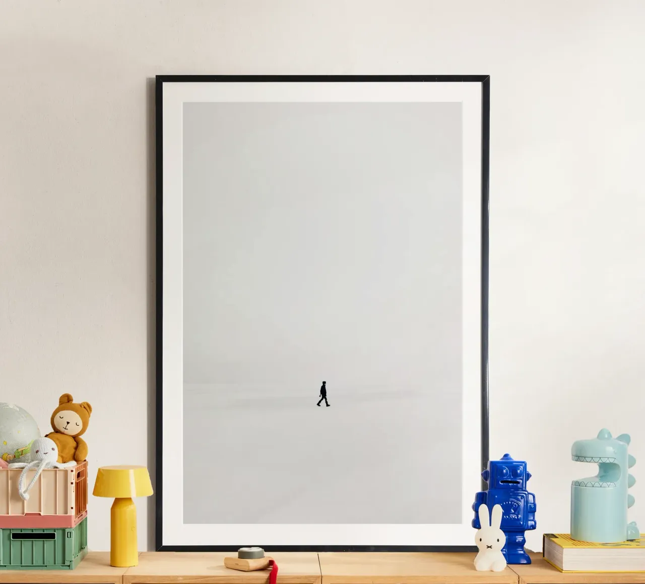 Minimal Schwarz Poster von PhotoVibe Decor