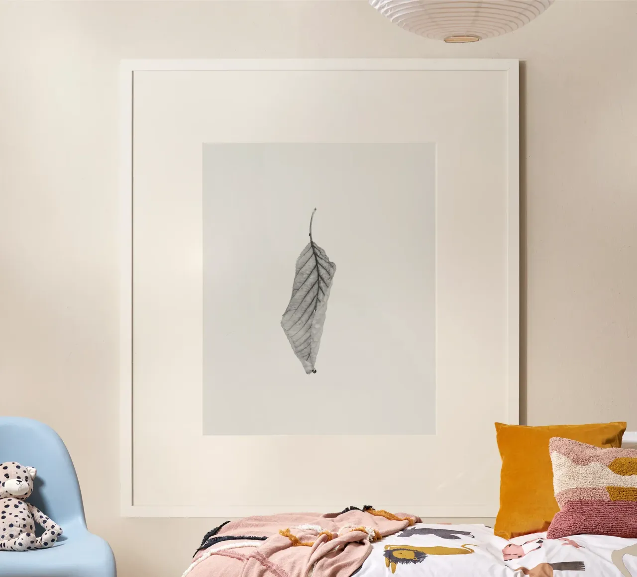 Nero minimale poster con telaio in plastica da PhotoVibe Decor