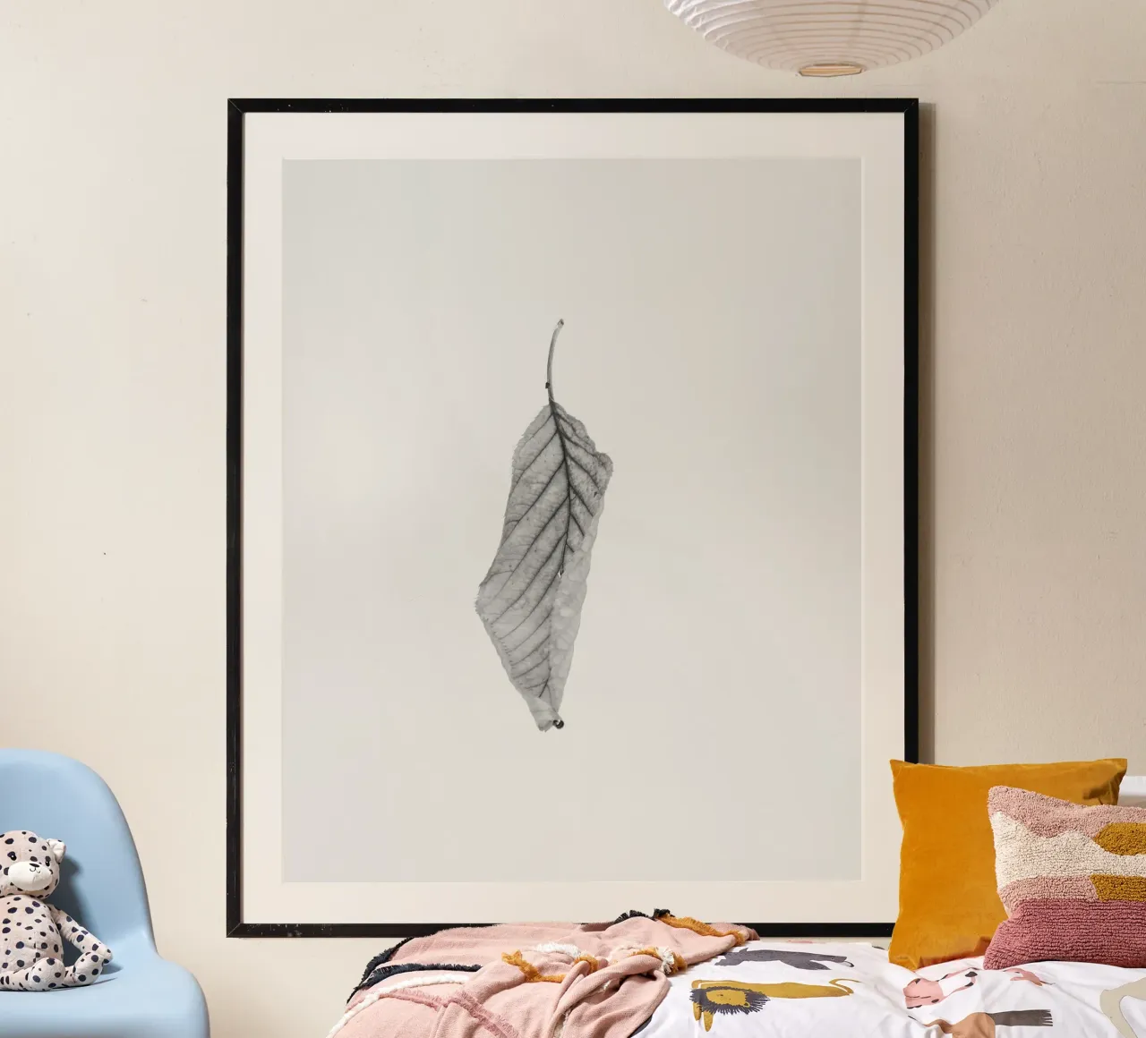 Nero minimale poster con telaio in plastica da PhotoVibe Decor