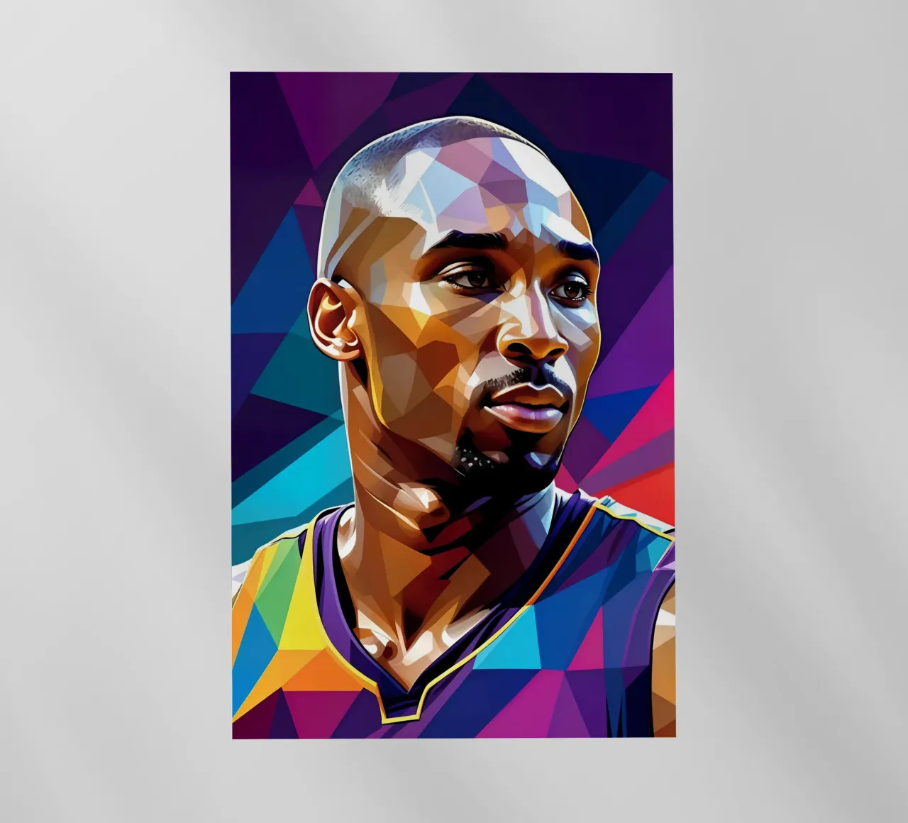 Ritratto pop art di Kobe Bryant pellicola backlit da BONANZA