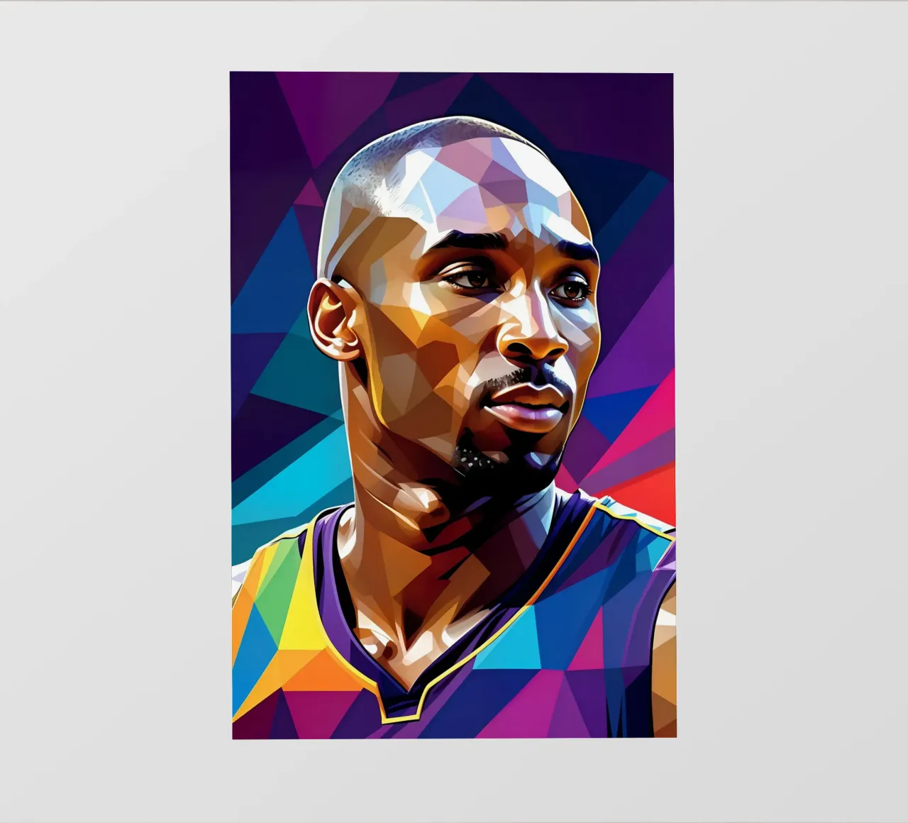 Ritratto pop art di Kobe Bryant pellicola backlit da BONANZA