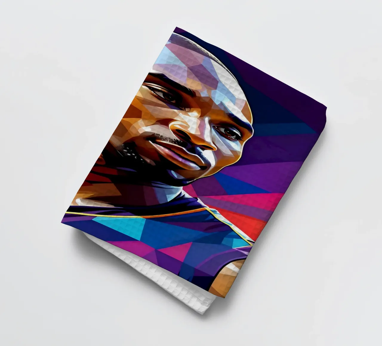 Kobe Bryant pop art portrait tea towel by BONANZA