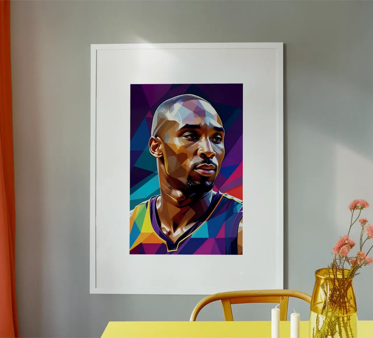Kobe Bryant pop-art portret hahnemühle van BONANZA