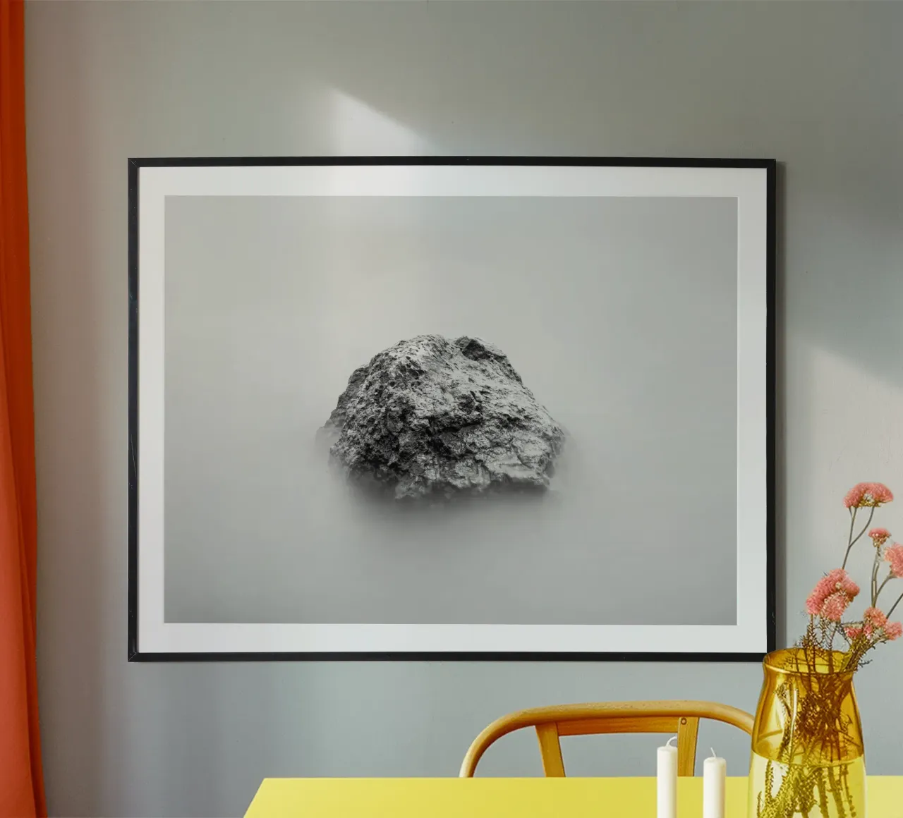 Minimal Schwarz Poster von PhotoVibe Decor