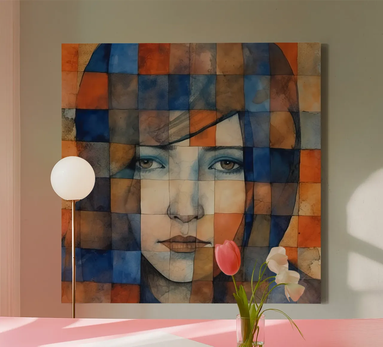 Muurkunst van Imagine canvas met Baklijst van Imagine
