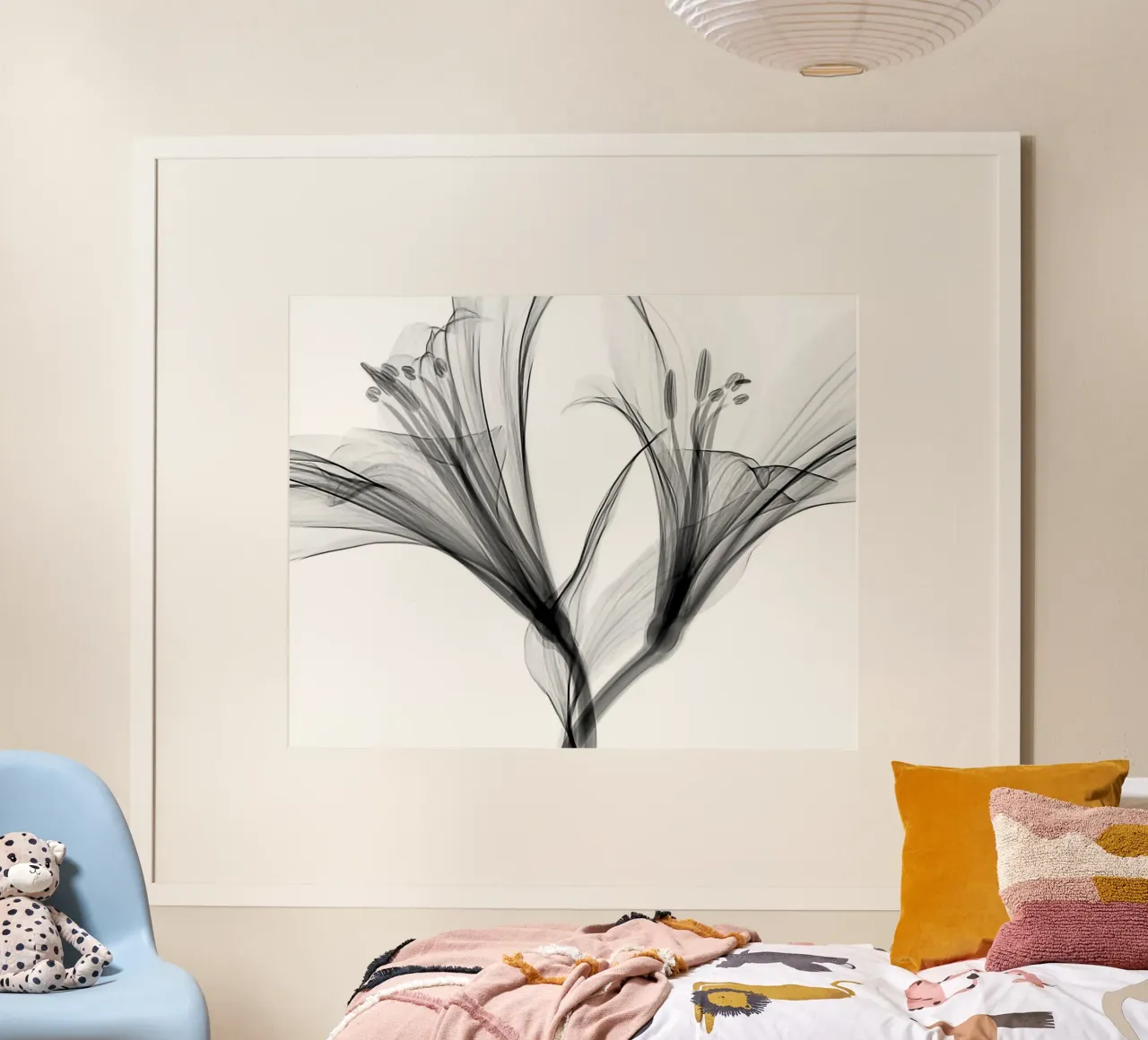 Nero minimale poster con telaio in plastica da PhotoVibe Decor