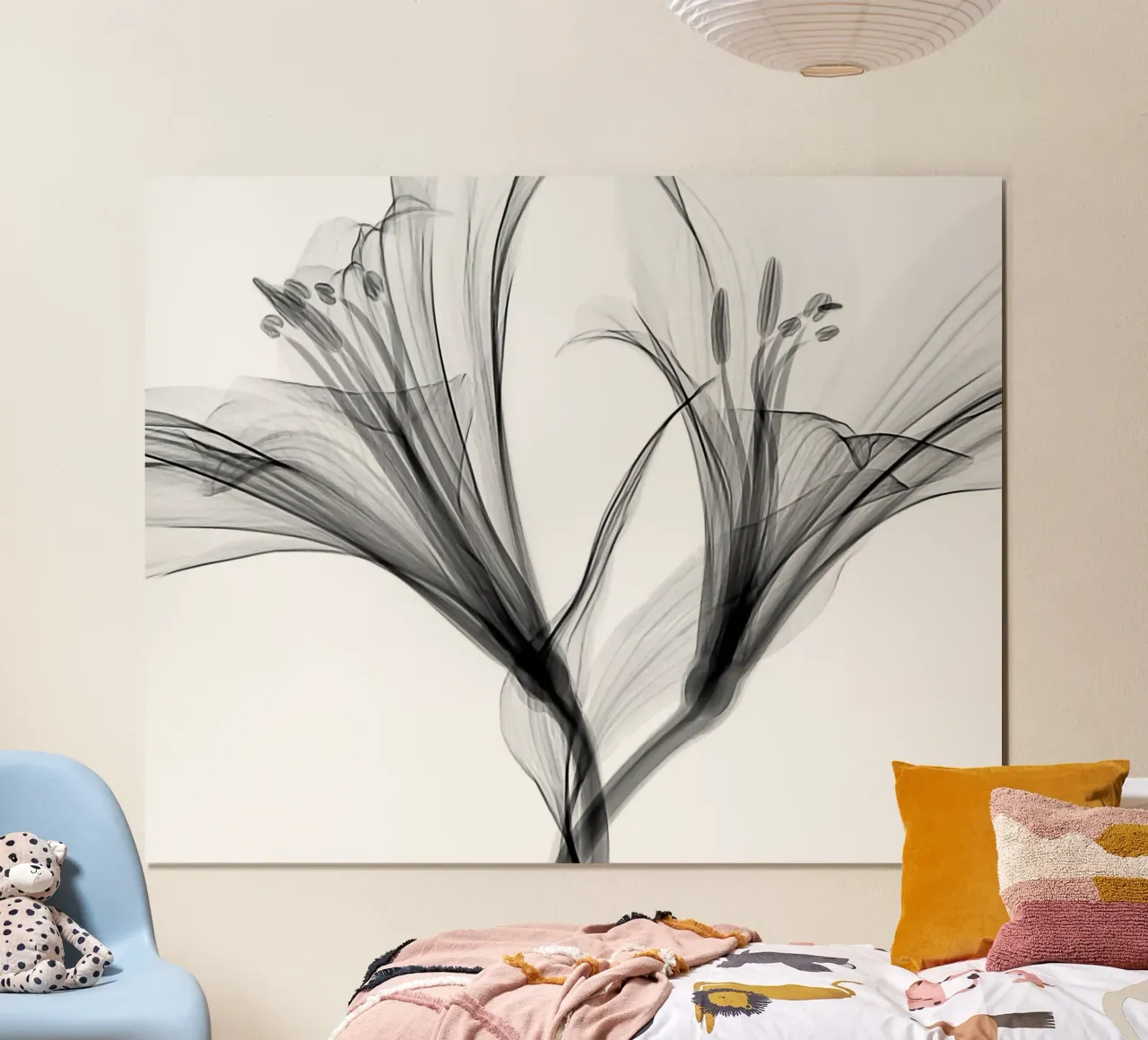 Nero minimale poster con telaio in plastica da PhotoVibe Decor