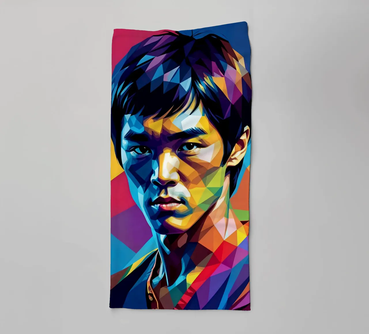 Bruce Lee pop art al neon asciugamano da bagno da BONANZA