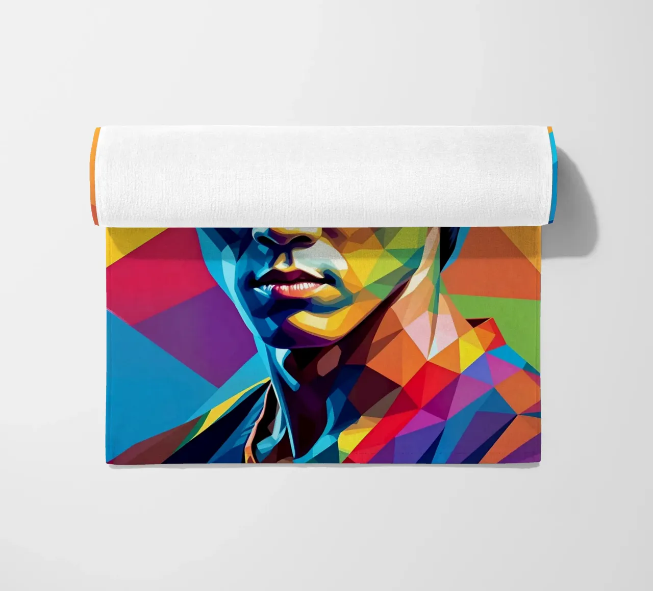 Bruce Lee pop art neon beach towel by BONANZA