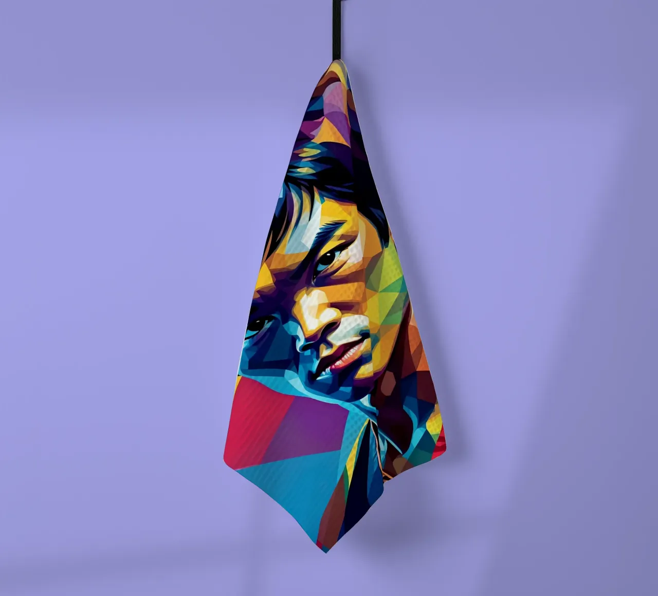 Bruce Lee pop art al neon canovaccio da cucina da BONANZA