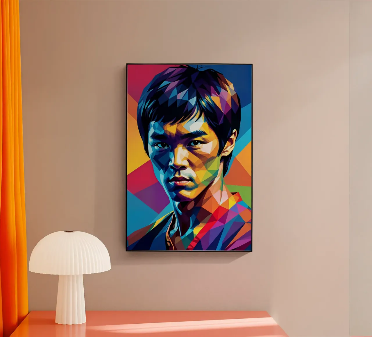 Bruce Lee pop art neon acrylic glass by BONANZA