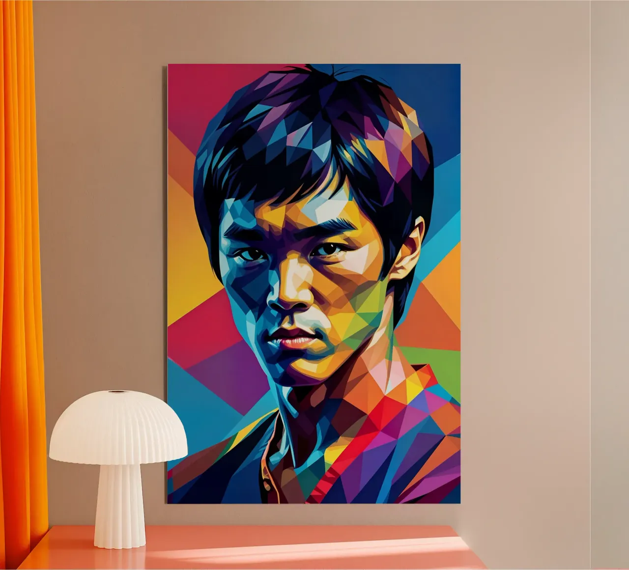 Bruce Lee pop art neon forex plate by BONANZA