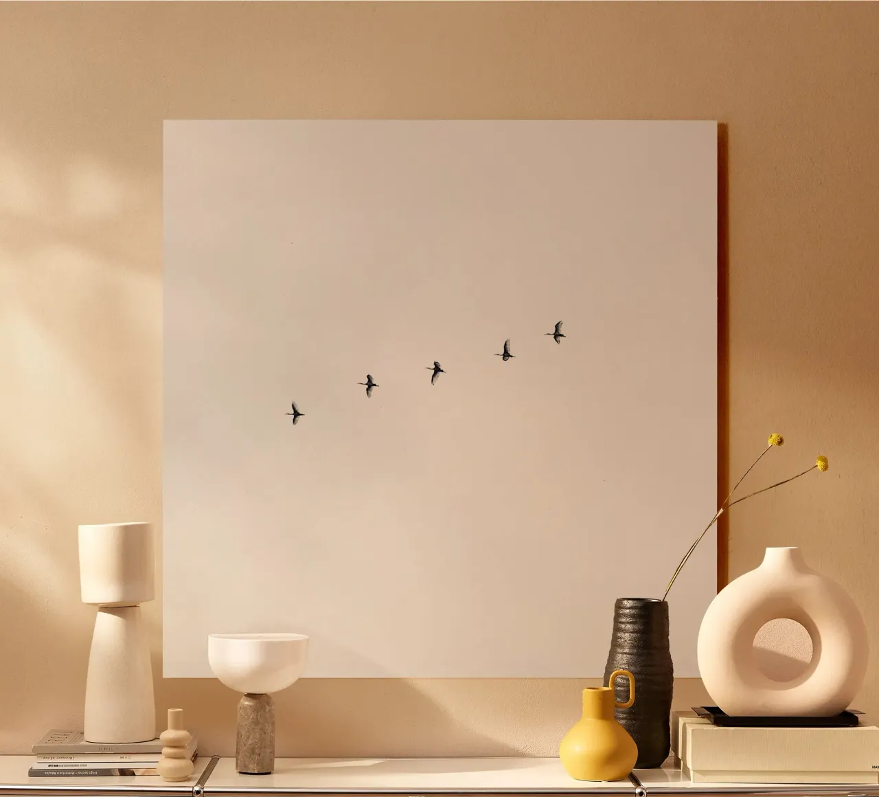 Nero minimale alluminio dibond da PhotoVibe Decor