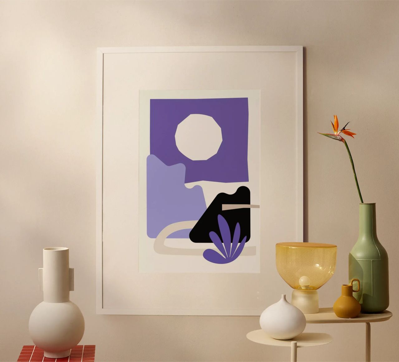 Sun Garden Very Peri poster van Pure