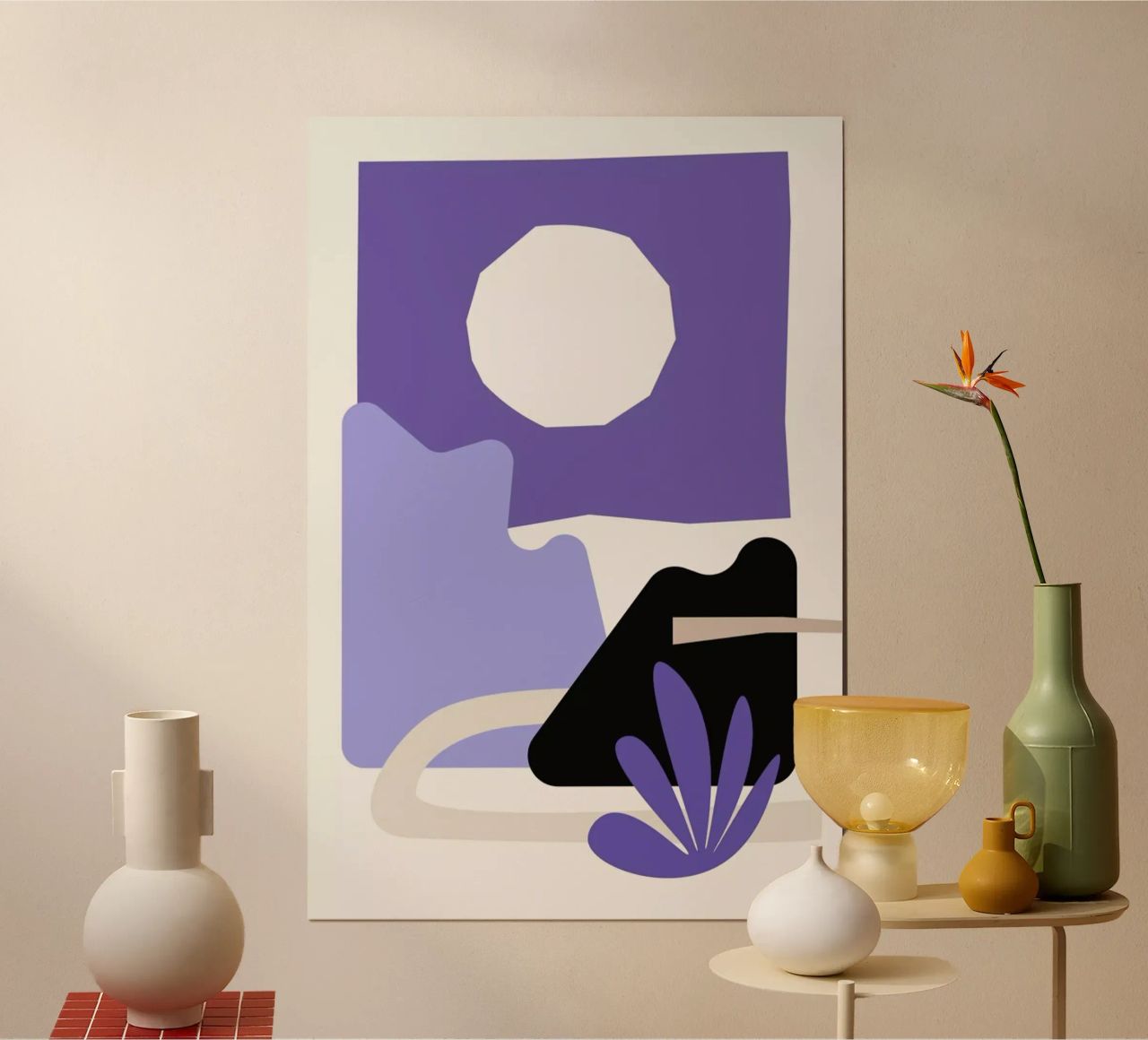Sun Garden Very Peri poster van Pure
