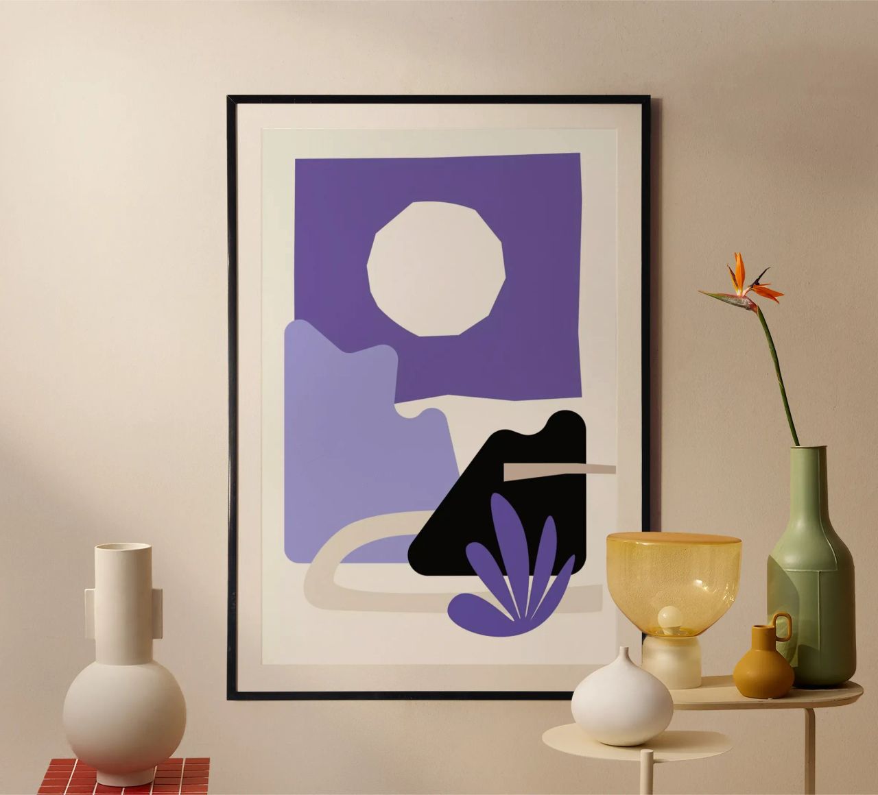 Sun Garden Very Peri poster van Pure