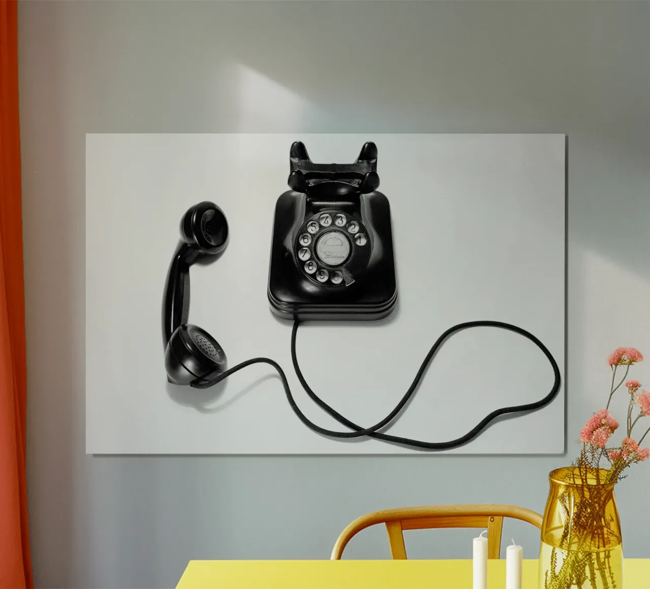 Nero minimale poster con telaio in plastica da PhotoVibe Decor