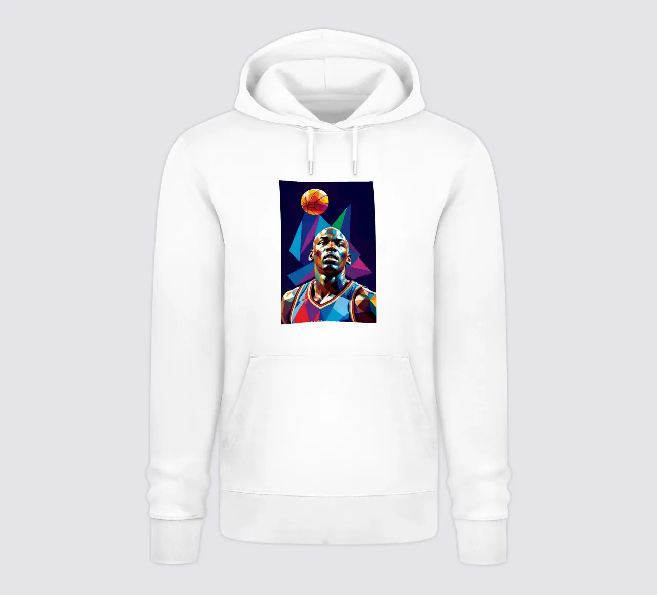 Michael Jordan pop art al neon felpa con cappuccio da BONANZA