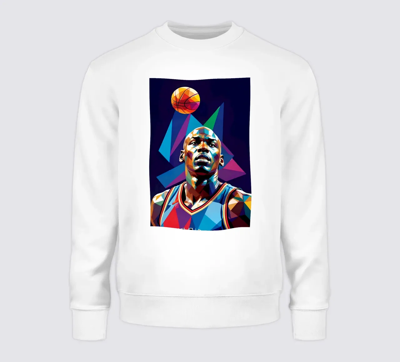 Michael Jordan pop art al neon felpa da BONANZA