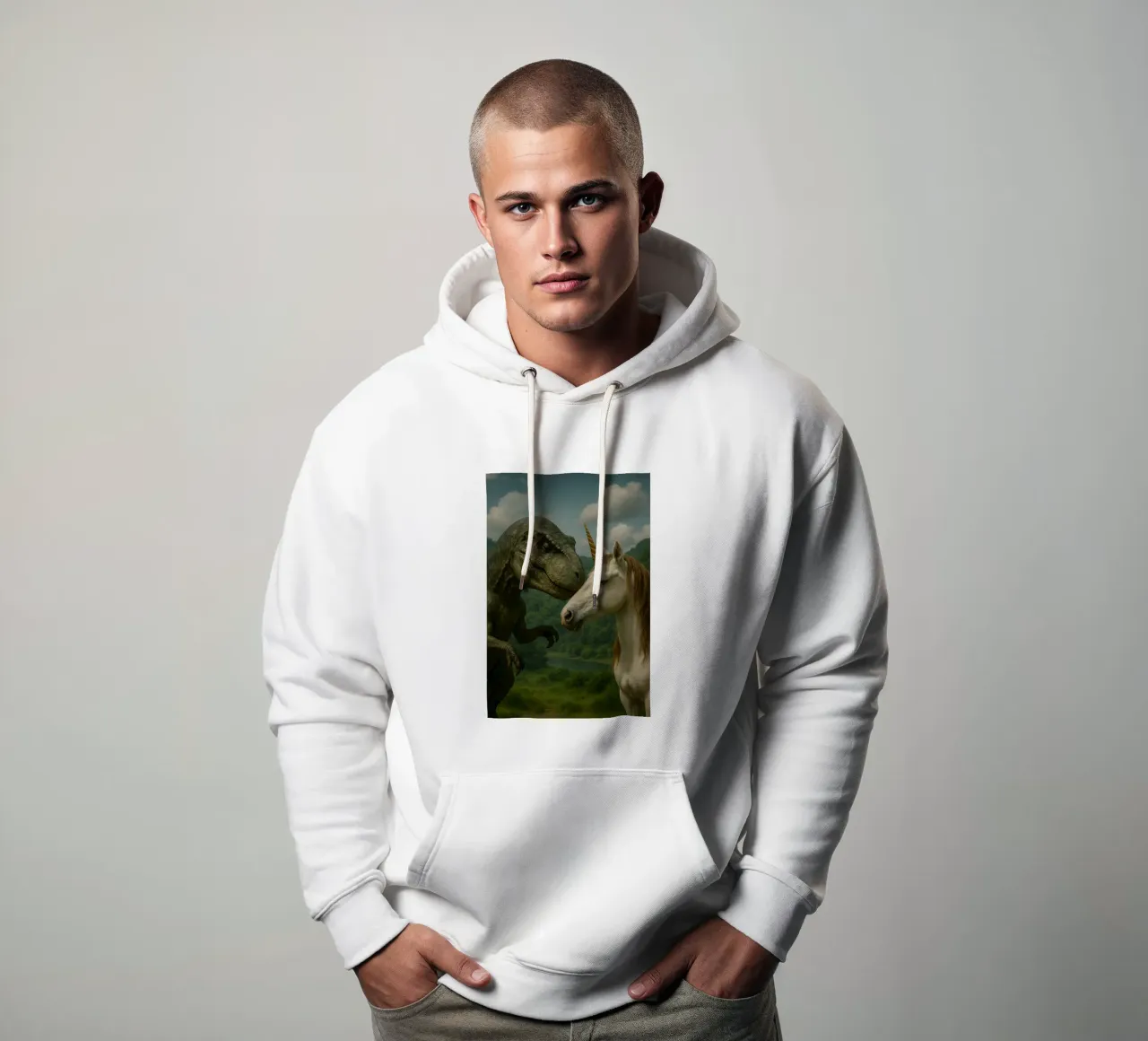 DINO UNICORN REAL felpa con cappuccio da Vintage Van Gogh