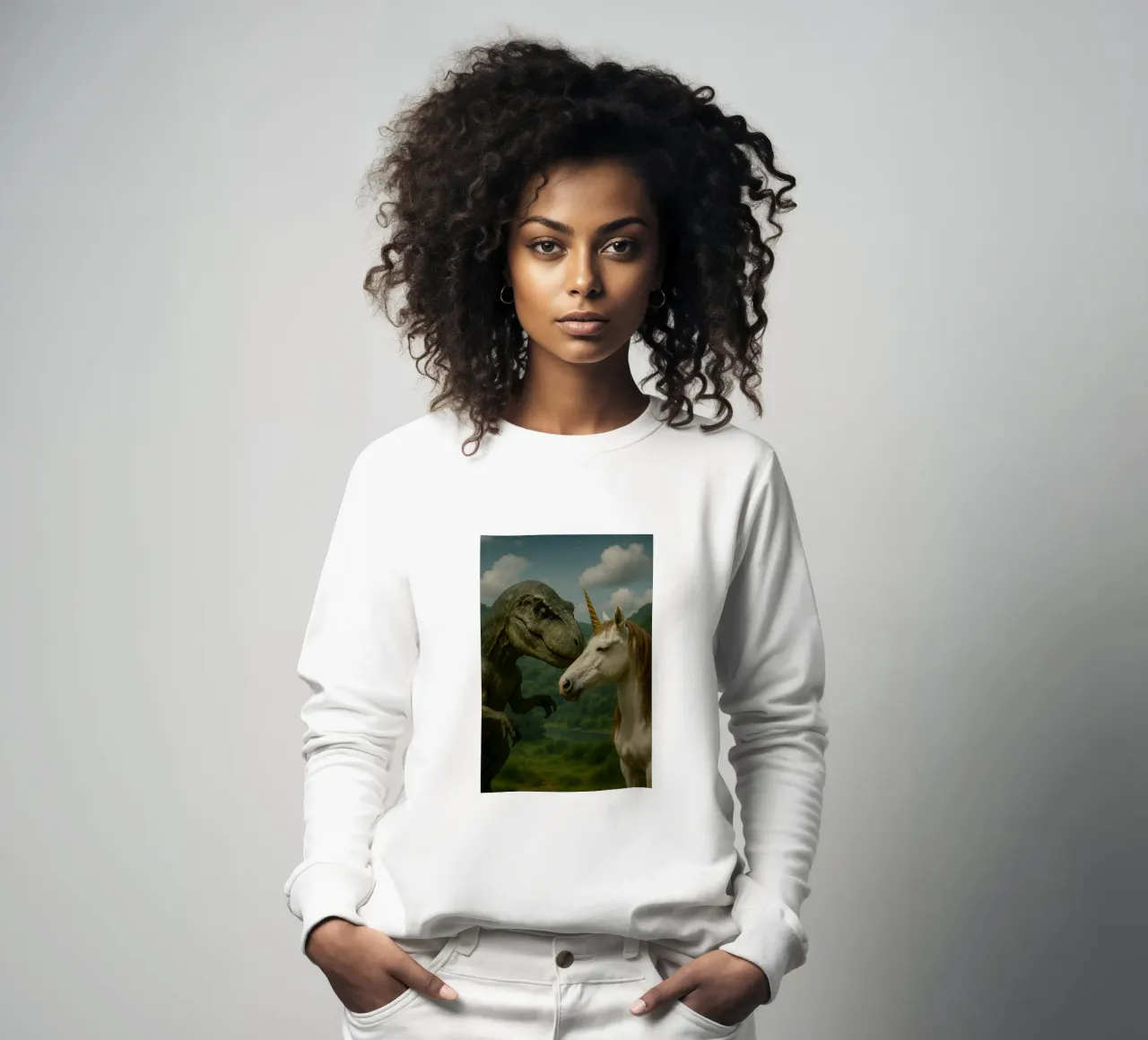 DINO UNICORN REAL felpa da Vintage Van Gogh