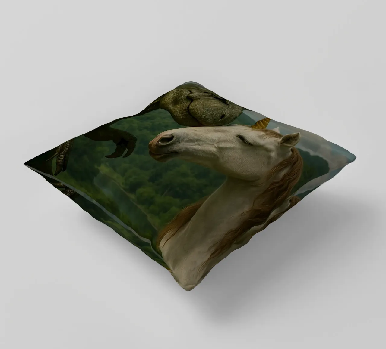 DINO UNICORN REAL cuscino da Vintage Van Gogh