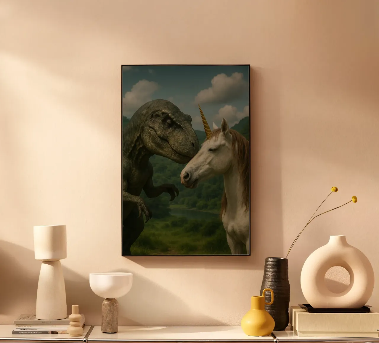 DINO UNICORN REAL plexiglass da Vintage Van Gogh