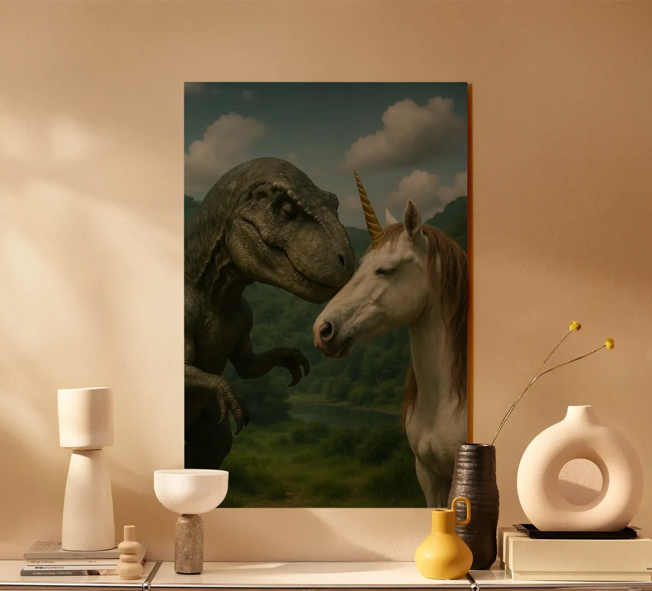 DINO UNICORN REAL plexiglass da Vintage Van Gogh