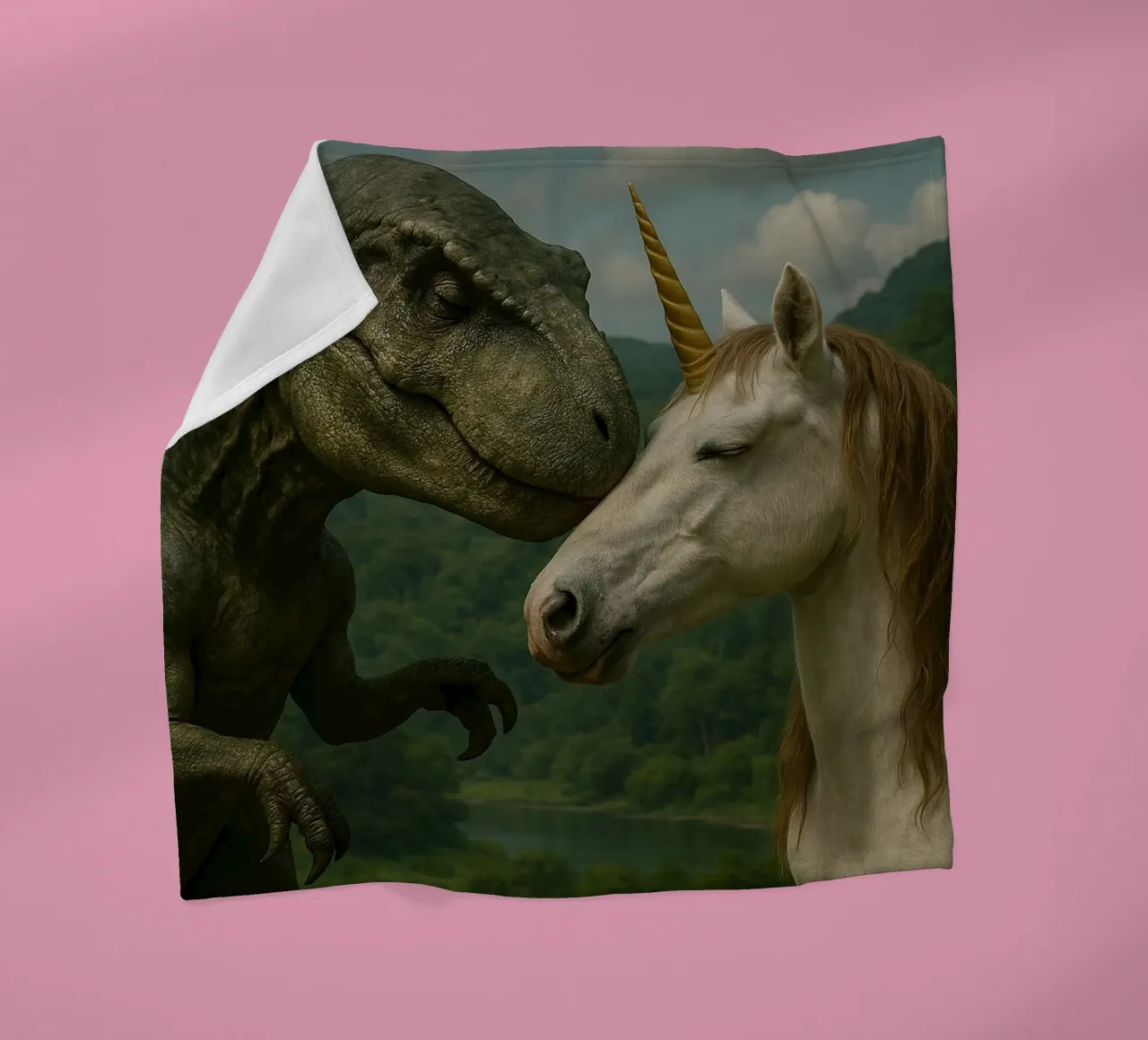 DINO UNICORN REAL coperta in pile da Vintage Van Gogh